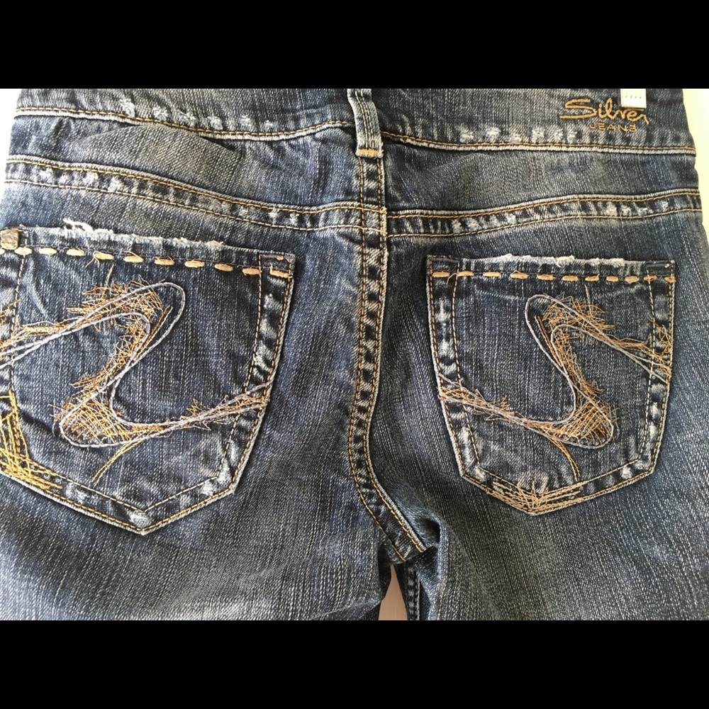 Silver Straight Jeans - Picture 4 of 5